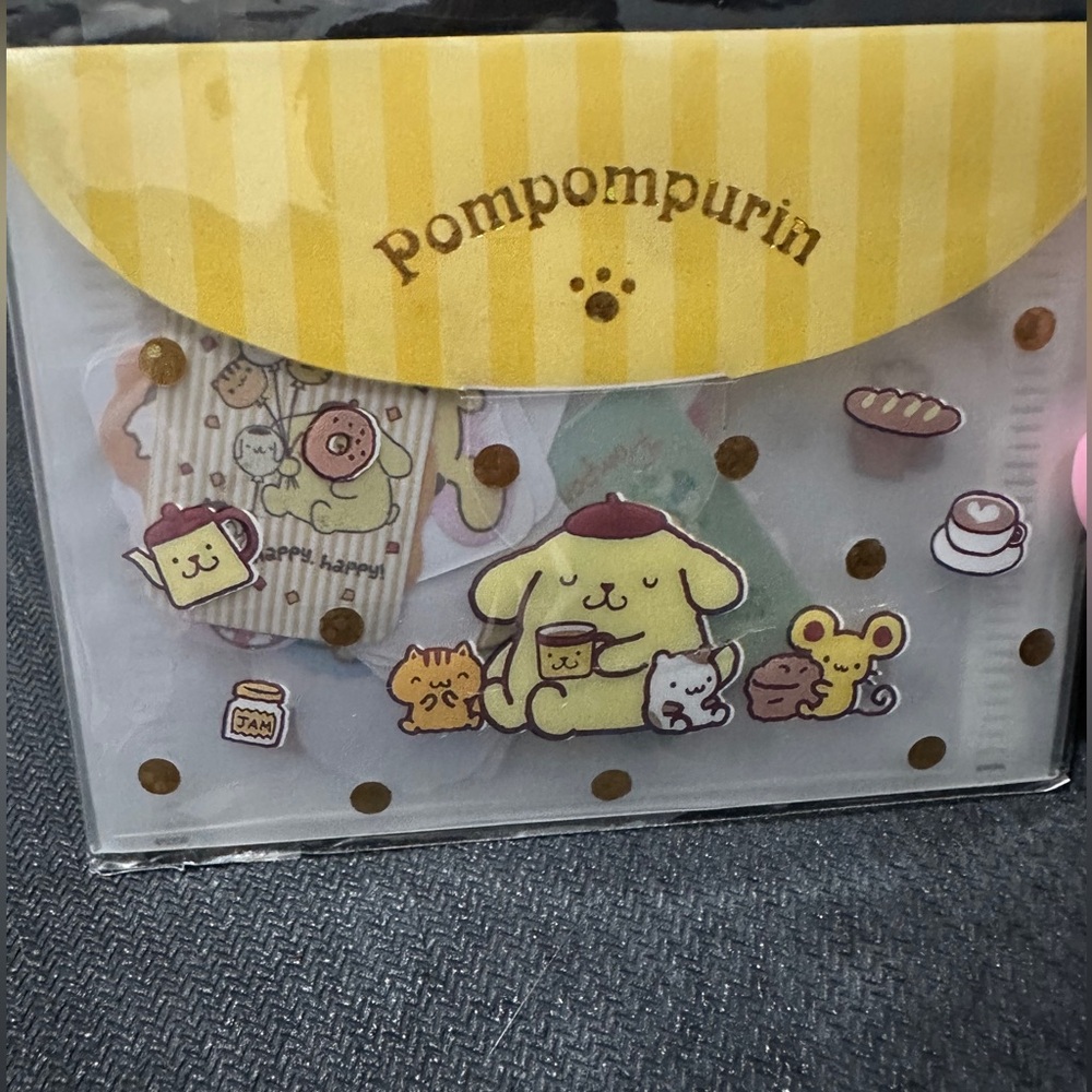 Sanrio Pompompurin Flake Seal Stickers Pack